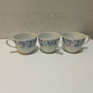Vintage 60’s Sheffield Rhapsody China 503 set of 3 Tea Cups G12